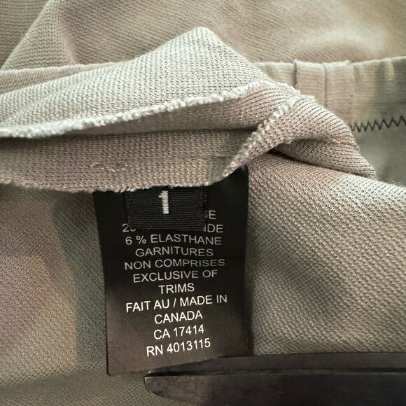 Marie Saint Pierre Skinny Pants Pull On Elastic Waist Ankle Zip Pant Gray Size 1 - Picture 9 of 10